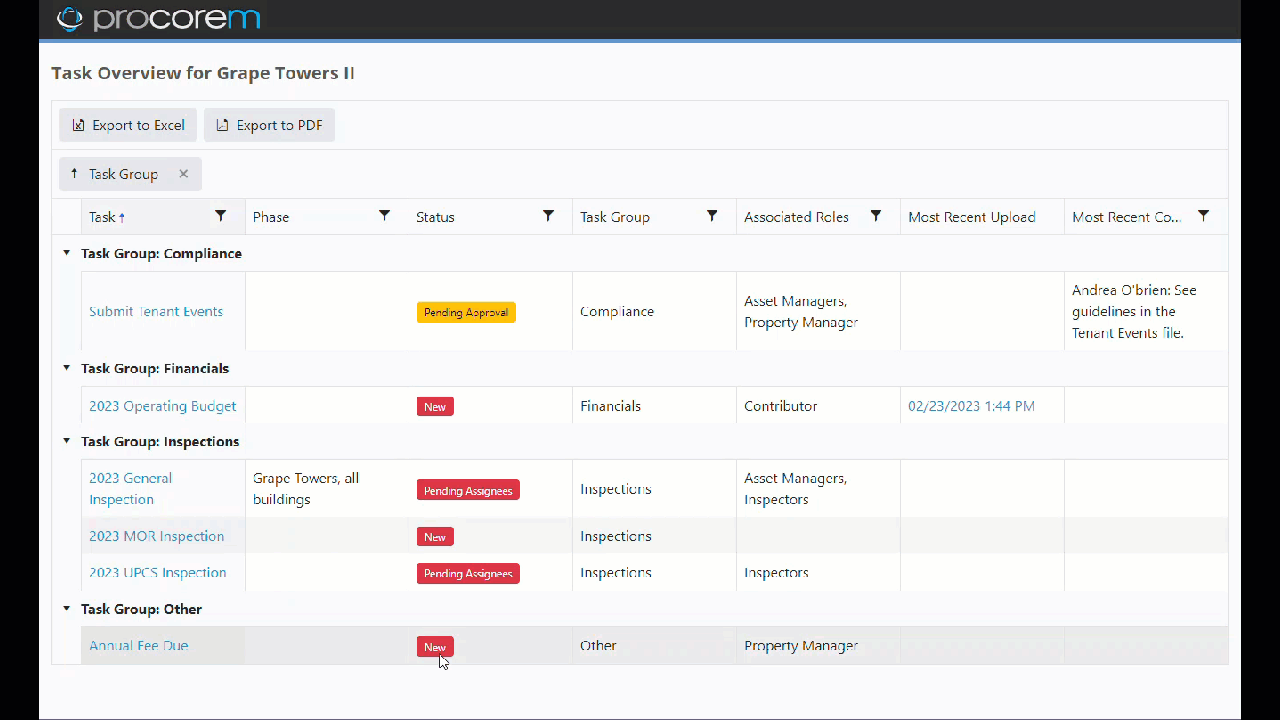 Introduction to Procorem Tasks – ProLink Solutions